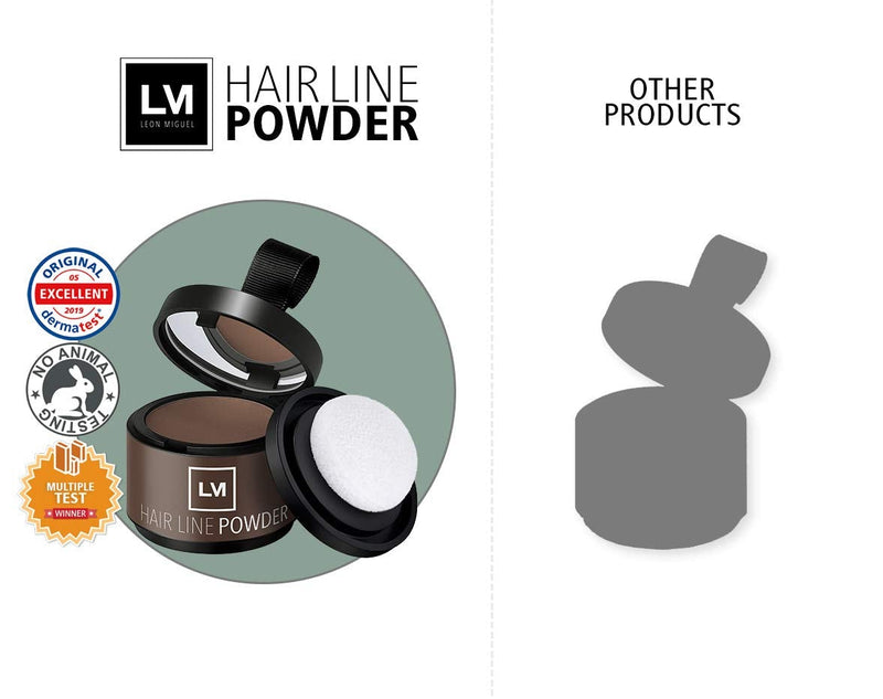 [Australia] - LEON MIGUEL Hair Line Powder - concealer/counter powder - 4g hair thickening and hair filler with shadow make-up waterproof (LIGHT BLONDE) LIGHT BLONDE 
