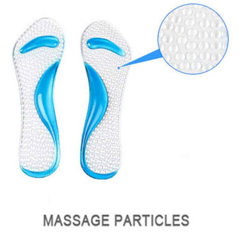 [Australia] - PEDIMEND Silicone Gel Arch Support Insoles (1PAIR) - Antiskid Flat Foot Correction Massage Shoe Pad - High Heel Pain Relief Gel Shoe Insoles - Unisex - Foot Care 2 
