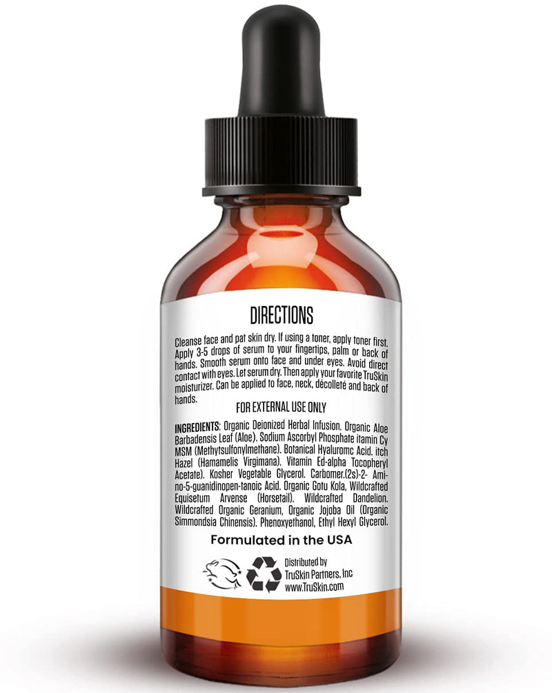 [Australia] - TruSkin Vitamin C Serum for Face, Anti Aging Serum with Hyaluronic Acid, Vitamin E, Organic Aloe Vera and Jojoba Oil, Hydrating & Brightening Serum for Dark Spots, Fine Lines and Wrinkles, 1 fl oz 1 Fl Oz (Pack of 1) 