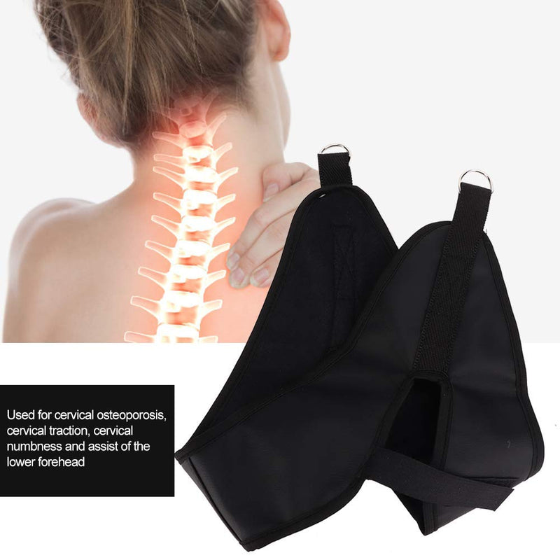 [Australia] - Brrnoo Neck Traction Device, Enlarged PU Cervical Traction Belt With Hook And Loop Fixing For Office Workers, Students, Athletes, Shift Workers(#1) #1 