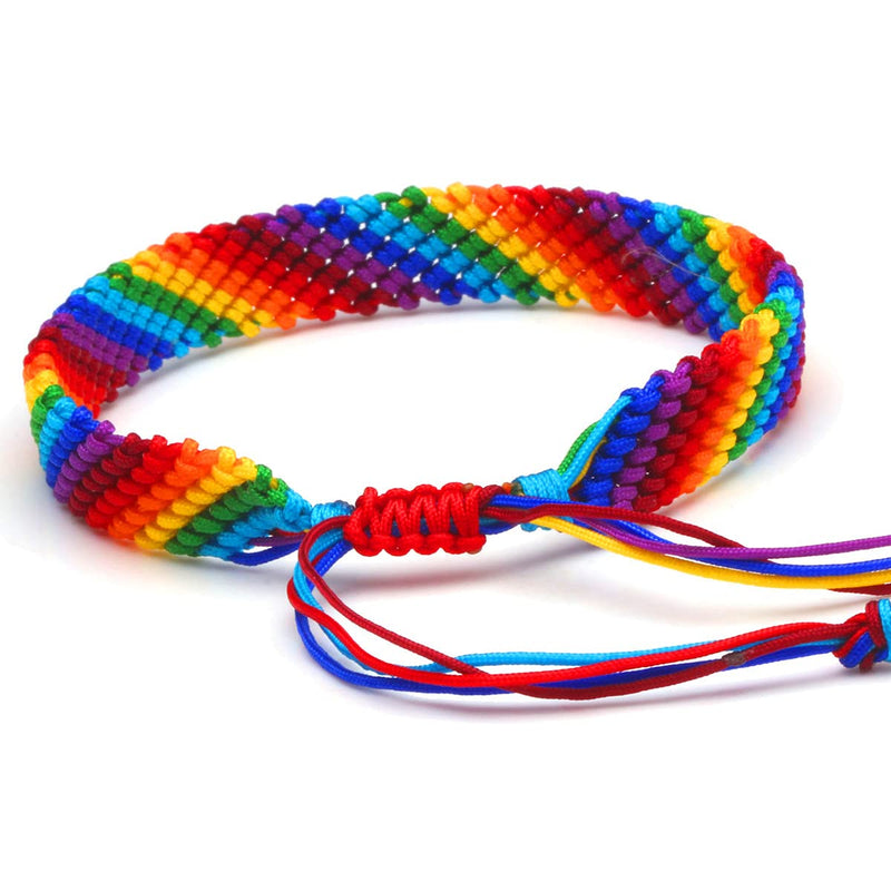 [Australia] - yomlry LGBT Pride Bracelet for Gay & Lesbian Black Matte Agate Lava Rock Rainbow Bracelets LGBTQ Relationship Bracelet for Women Men 10mm rainbow 