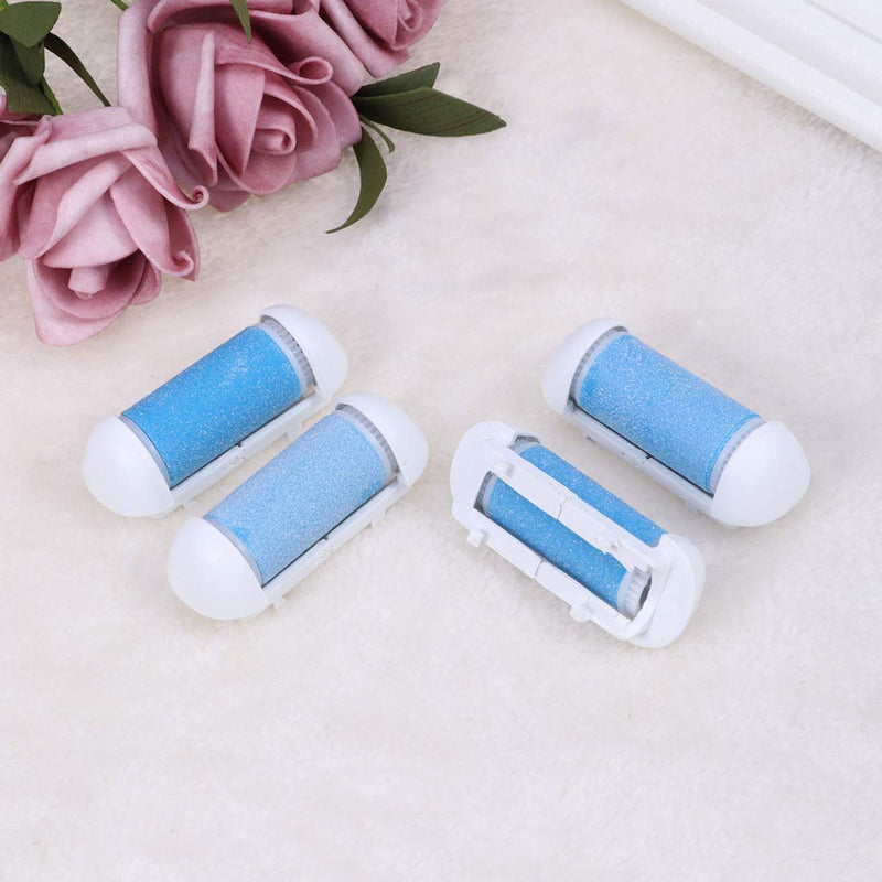 [Australia] - HEALLILY 4pcs Pedicure Refills Callus Remover Replacement Roller Heads Foot Dead Skin Remover Rollers Blue 