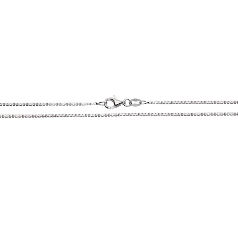 [Australia] - Sterling Silver 1.2mm Classic Italian Box Chain Necklace, 16" - 30" 24.0 Inches 