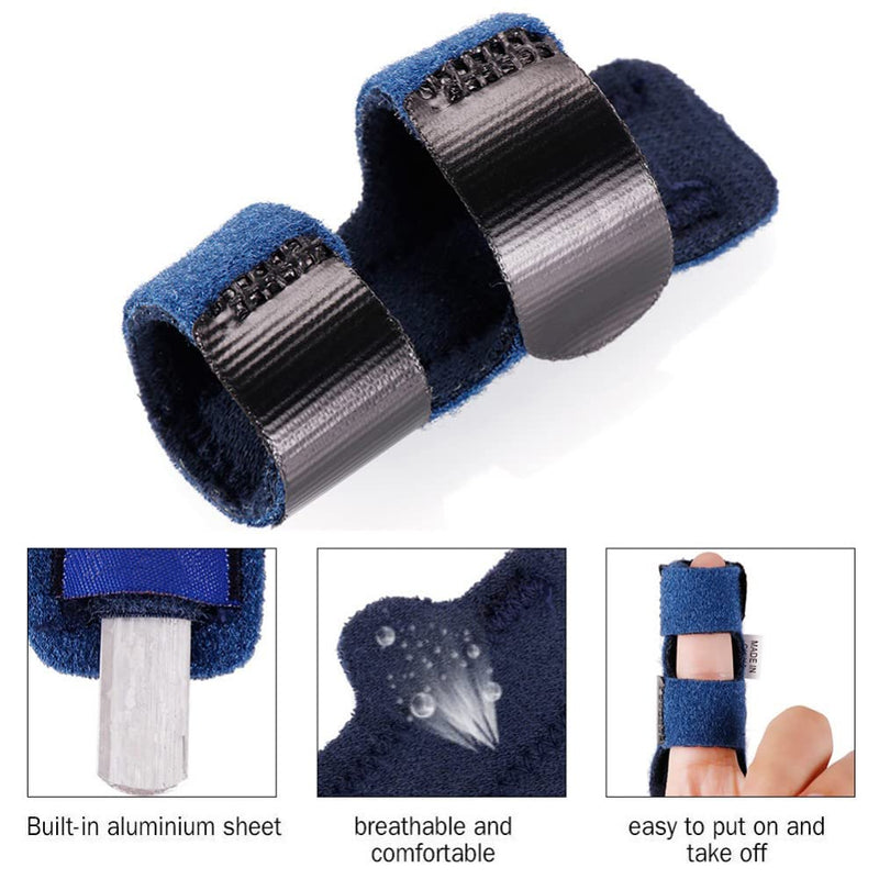 [Australia] - Finger Support Splint Adjustable Trigger Finger Thumb Splint Hand Finger Brace Tape for Straighten Curved Finger Brace Finger Stabilize 