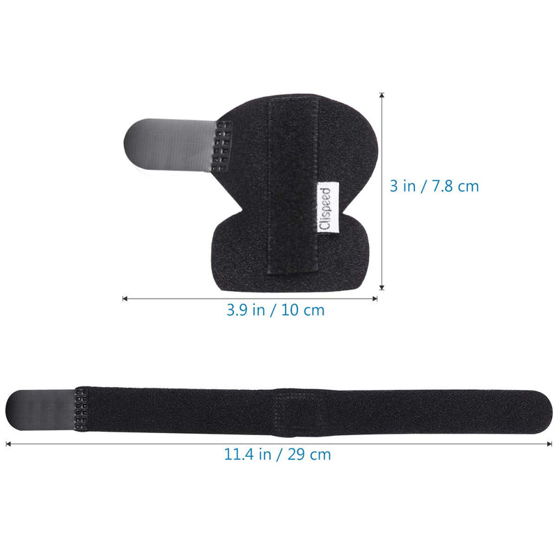 [Australia] - Clispeed Finger Splint,Splint for Trigger Finger,Trigger Finger Splint Built-in Aluminium Support Adjustable Brace for Pain Relief (Black) 
