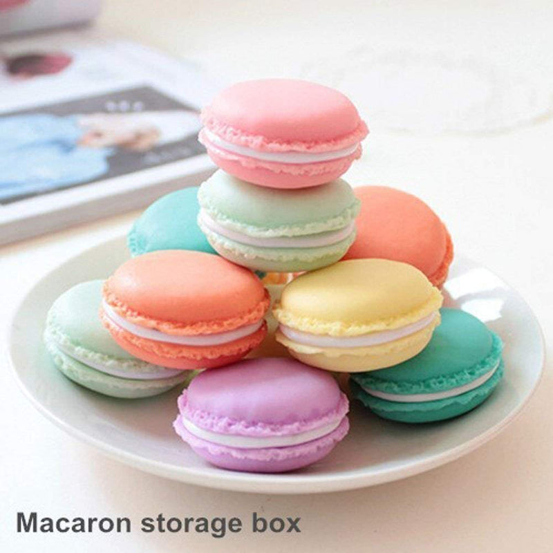 [Australia] - Coolrunner Macaron Case, Mini Macaron Box, Macaron Jewelry Box, Macaron Cute Pill Box, Colorful Macaron Jewelry Storage Box, Shape Storage Box Candy Cute Pill Organizer Case Container(8PCS) 