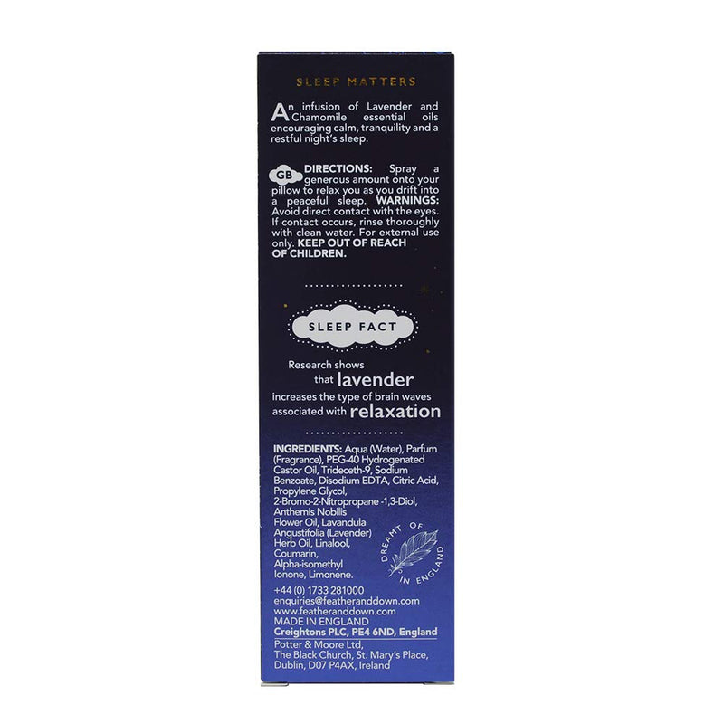 [Australia] - Feather & Down Sweet Dream Pillow Spray (100ml) - With Calming Lavender & Chamomile Essential Oils. Encouraging Calm, Tranquility & a Restful Night's Sleep. 