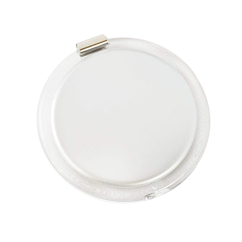 [Australia] - Rucci 3-in-1 Magnifying Compact Mirror, Clear Acrylic, 4 Inch Diameter 