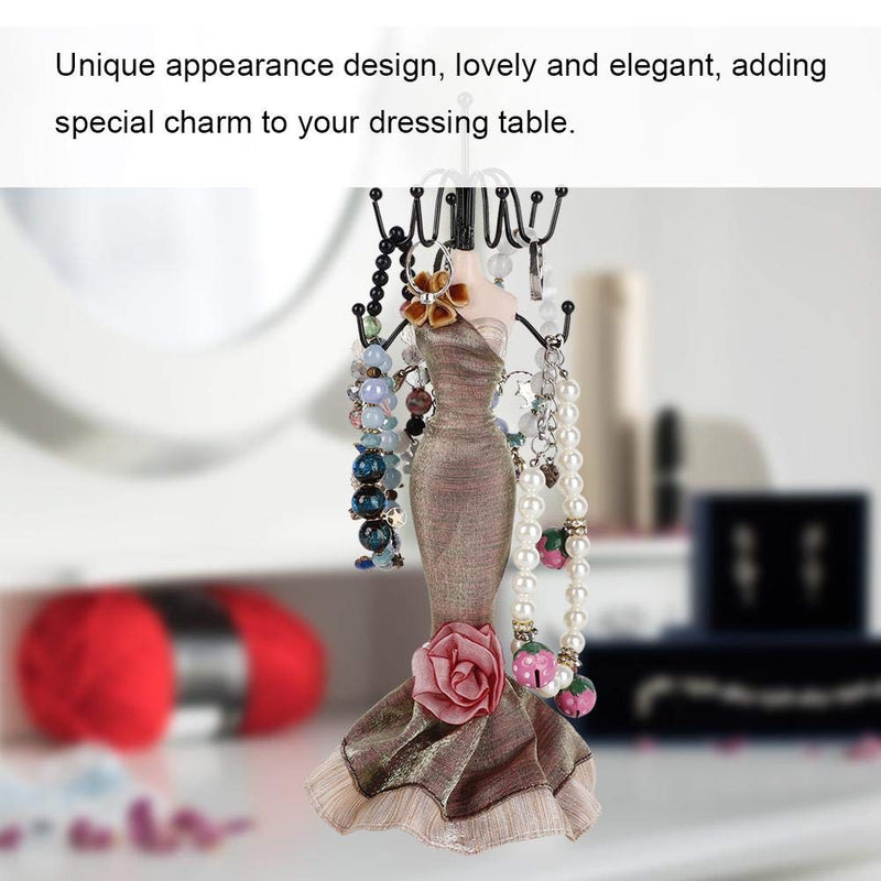 [Australia] - Hanging Jewelry Organizer/Jewelry Holder, Fashion Home Decoration Necklace Earring rings Bracelet Organizer,Resin Crafts Display Stand Frame Wrought Iron(Small Model) Small Model 