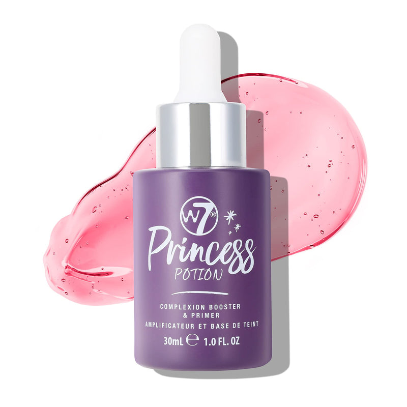 [Australia] - W7 Princess Potion Face Primer Drops - Purple Makeup Base Priming Formula For Flawless, Bright Skin - Vegan Makeup 