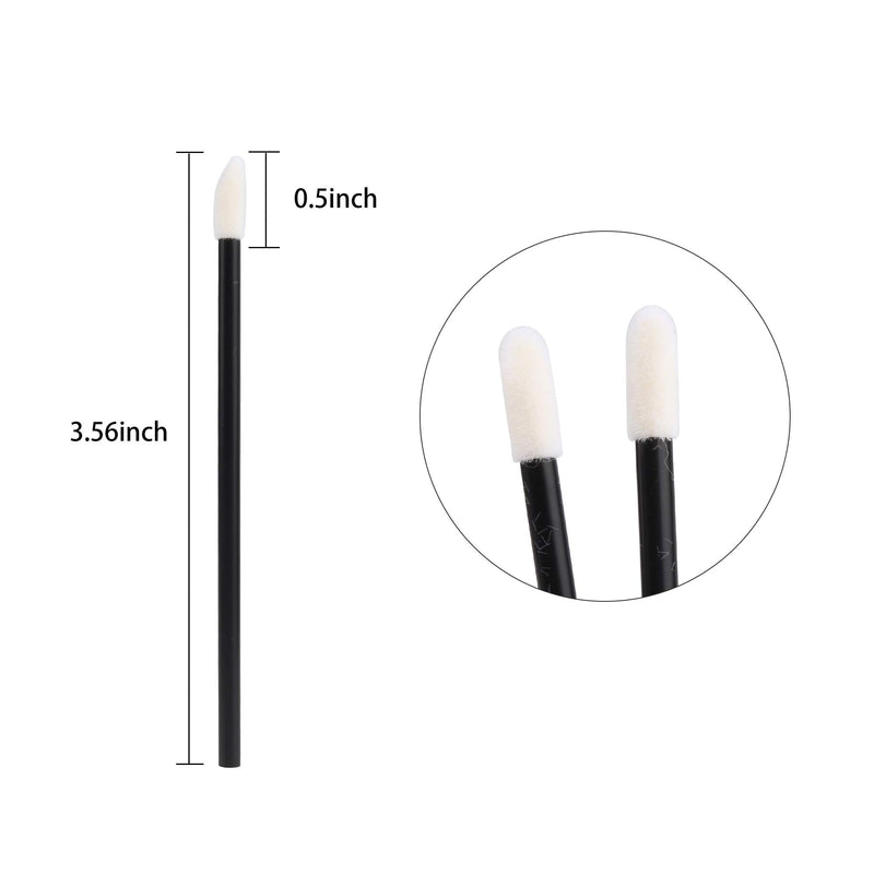 [Australia] - 400PCS Disposable Lip Brushes Lip Gloss Applicators Make Up Brush Lipstick Lip Gloss Wands Makeup Applicators Brushes Applicator Tool Makeup Beauty Tool Kits Disposable Lip Brushes Tool Kits Black 