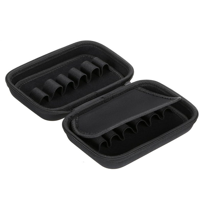 [Australia] - Hipiwe Hard Shell Essential Oil Carrying Case Holds 12 Bottles (Can hold 5ml, 10ml, &10ml Rollers) Travel Size Essential Oils Bag Organizer Perfect for Young Living, doTERRA, and more (Black) Black 