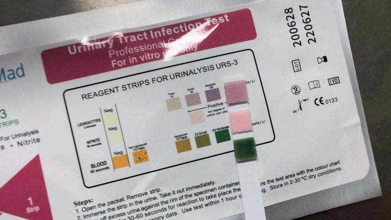 [Australia] - UTI Urine Test Strips Urinary Tract Infection Tests Nitrite, Leukocytes and Blood - 10 Individual Tests 