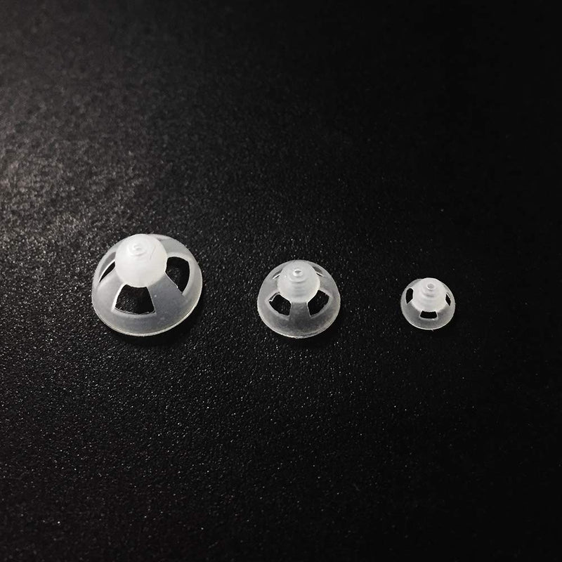 [Australia] - Open Domes, S/M/L Dome Piece for Earphone in-Ear Rubber Head, Sound Isolating Design Open Dome Piece 1 / 2Pcs 2Pcs M size 