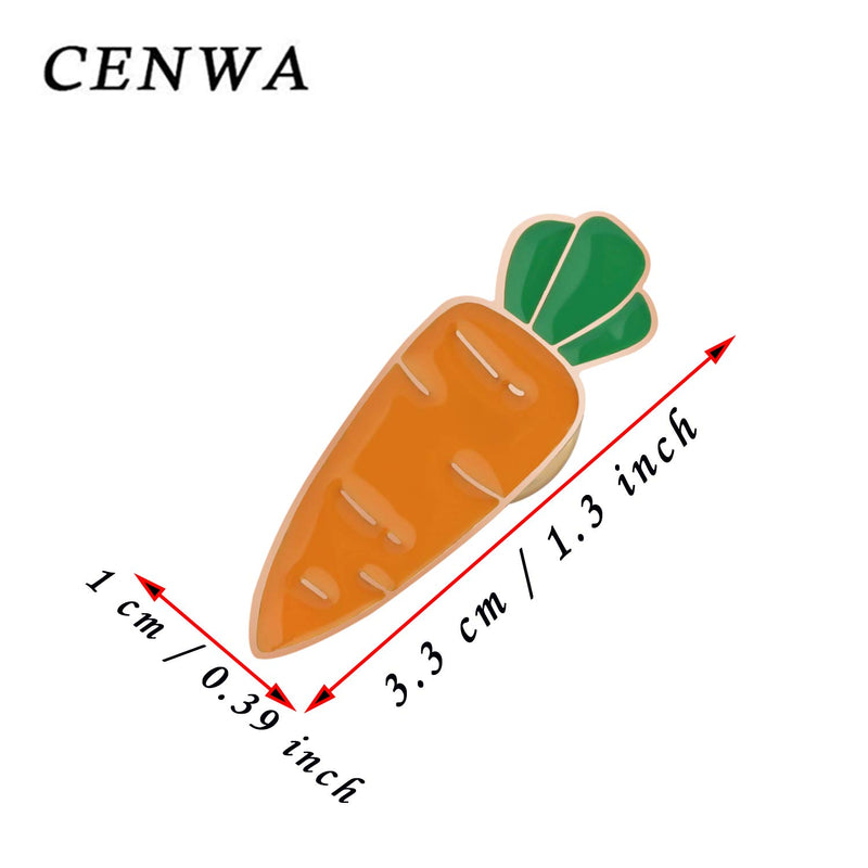 [Australia] - CENWA Carrot Brooch Pin Vegan Pin Jewelry Vegetarian Gift Carrot Lover Gift Vegetables Brooch 