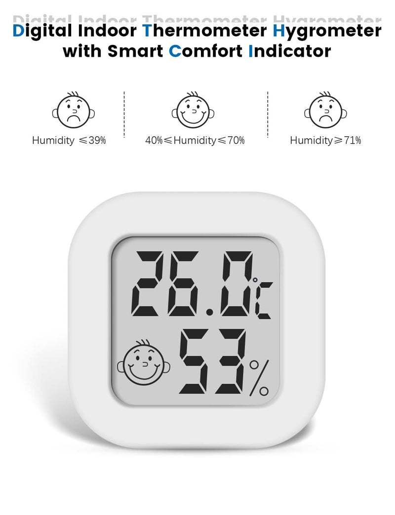 [Australia] - Digital Hygrometer Indoor Thermometer Room Thermometer and Humidity Gauge with Temperature Humidity Monitor for Greenhouse, Garden, Cellar 