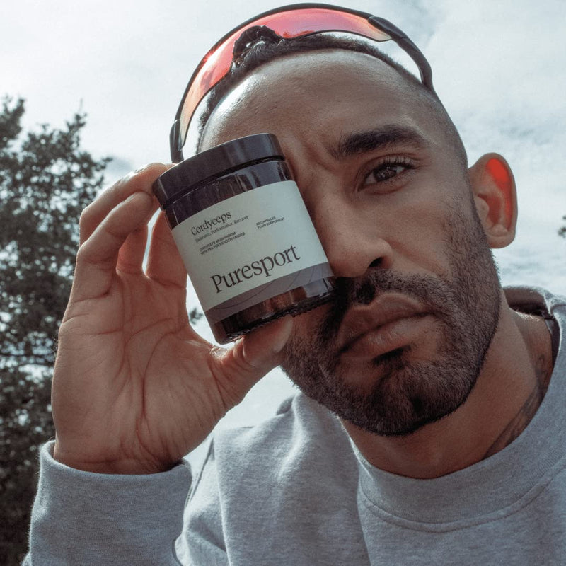 [Australia] - Puresport Cordyceps Supplement | 60 Capsules | Cordyceps Mushrooms with 25% Polysaccharides | Cardiovascular Cordyceps, Endurance, Performance and Recover 