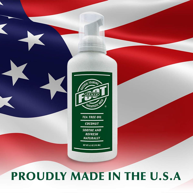 [Australia] - Tea Tree Oil Foaming Therapeutic Body and Foot Wash - Made in USA - Lavender - Promotes Healthy Skin, Feet and Nails - Fights Body Odor, Ringworm, Excema, Jock Itch, Athlete's Foot - 1 Pack 