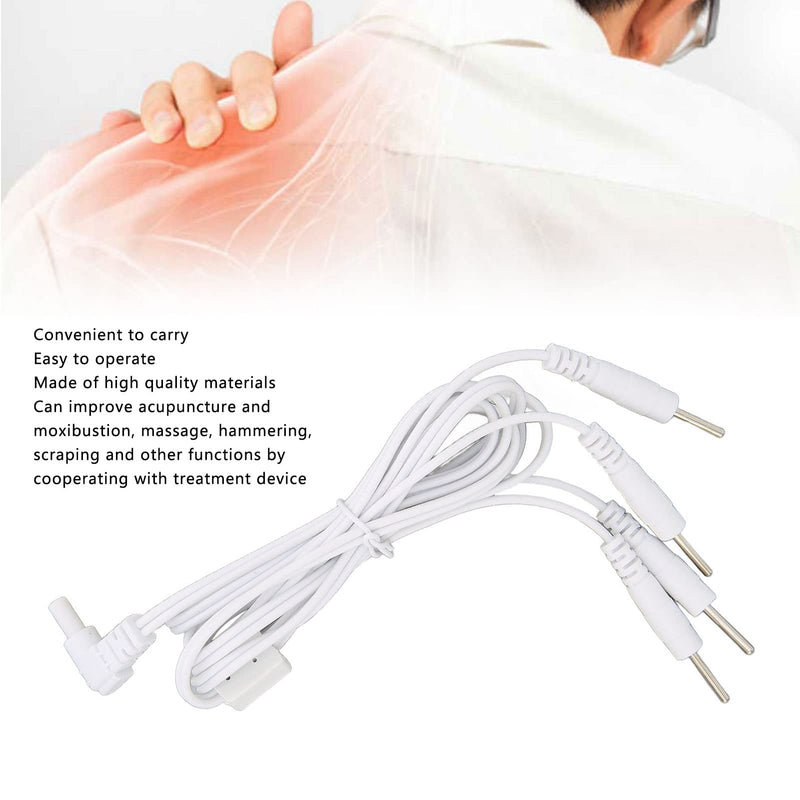 [Australia] - TENS Machine for Pain Relief,2.5mm Electrode Heat Wires 3.94ft TENS Unit Replacement Lead Wires Connector Cables for Electrotherapy Instruments 