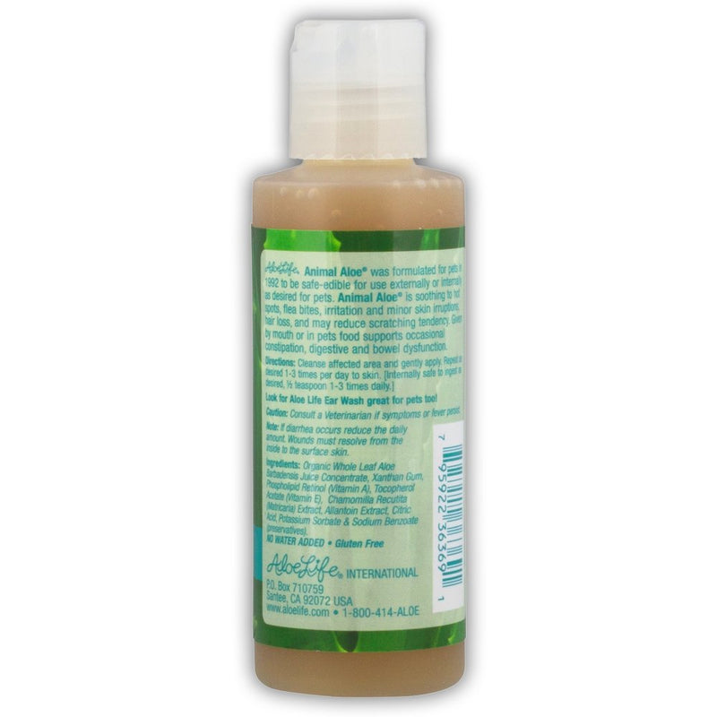 [Australia] - Aloe Life - Animal Aloe, Pet-Safe Digestive Aid & Skin Treatment Gel, Helps to Soothe Hotspots, Flea Bites & Irritation, Supports Your Pet’s Digestive Health & Overall Wellness, Fragrance-Free (4 oz) 