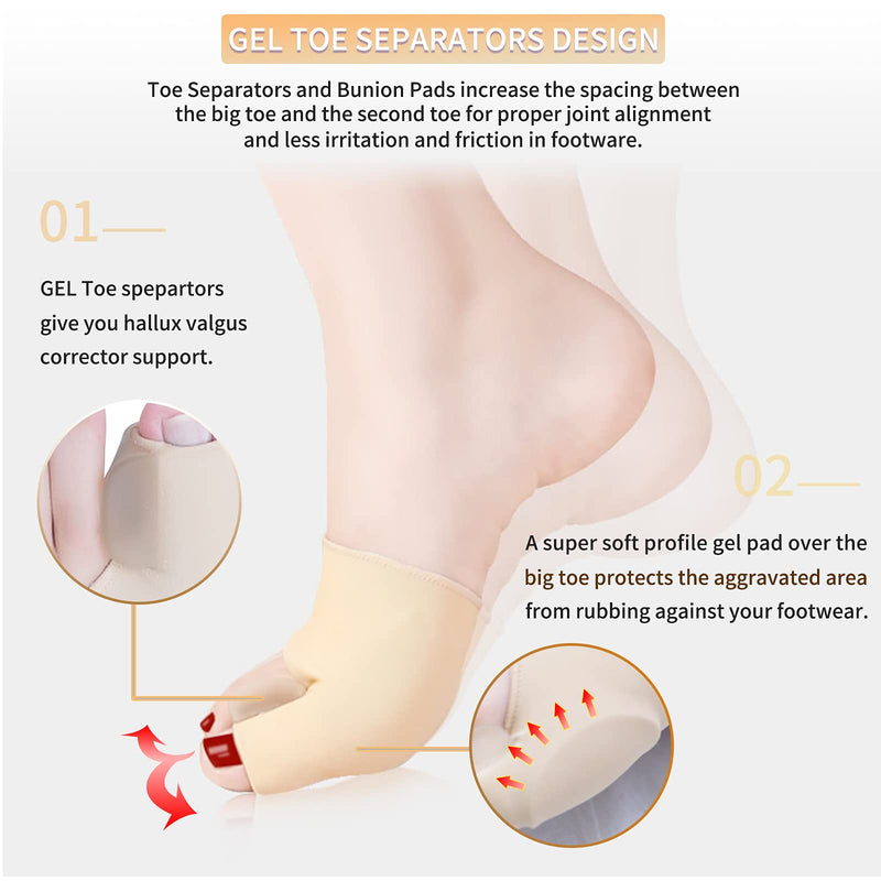 [Australia] - JANMISI Bunion Corrector, Orthopedic Bunion Splint for Men and Women, Big Toe Hallux Valgus Hammer Toe Straightener (Day and night use(L size)) Day and night use(L size) 