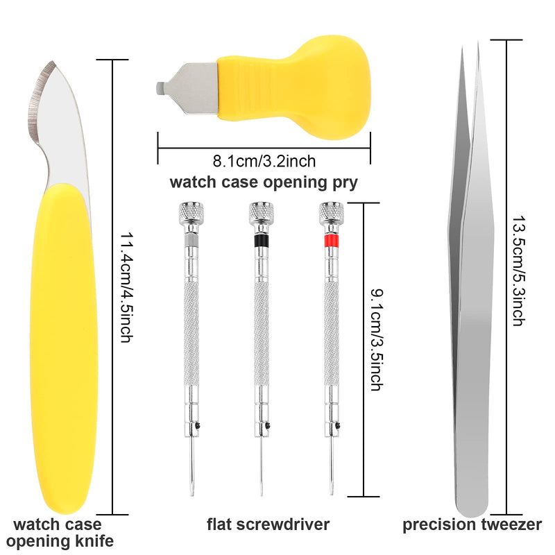 [Australia] - Watch Battery Replacement Tool Kit, 9 PCS Professional Watch Back Remover Tool, Adjustable Watch Case Opener Tool, Watch Opening Tool with Watch Holder, Flat Screwdrivers, Precision Tweezer, by UUBAAR 