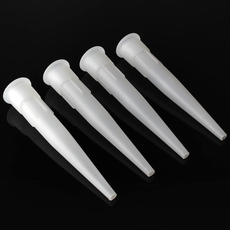 [Australia] - Kyuionty 36Pcs Plastic Caulk Nozzles, Caulk Extension Nozzle Tip Replacement for Caulking Gun (White) 