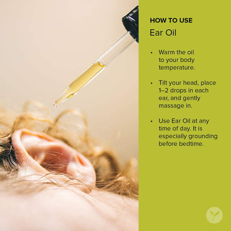 [Australia] - Banyan Botanicals Ear Oil – Organic Herbal Drops with Ashwagandha, Bilva & Garlic – Soothing and Comforting for The Ears – 1 oz – Non GMO Sustainably Sourced No Sting 