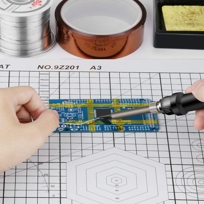 [Australia] - High Temp Tape, ELEGOO 4 Pack Polyimide High Temperature Resistant Tape Multi-Sized Value Bundle 1/8’’, 1/4’’, 1/2’’, 1’’ with Silicone Adhesive for Masking, Soldering etc. 