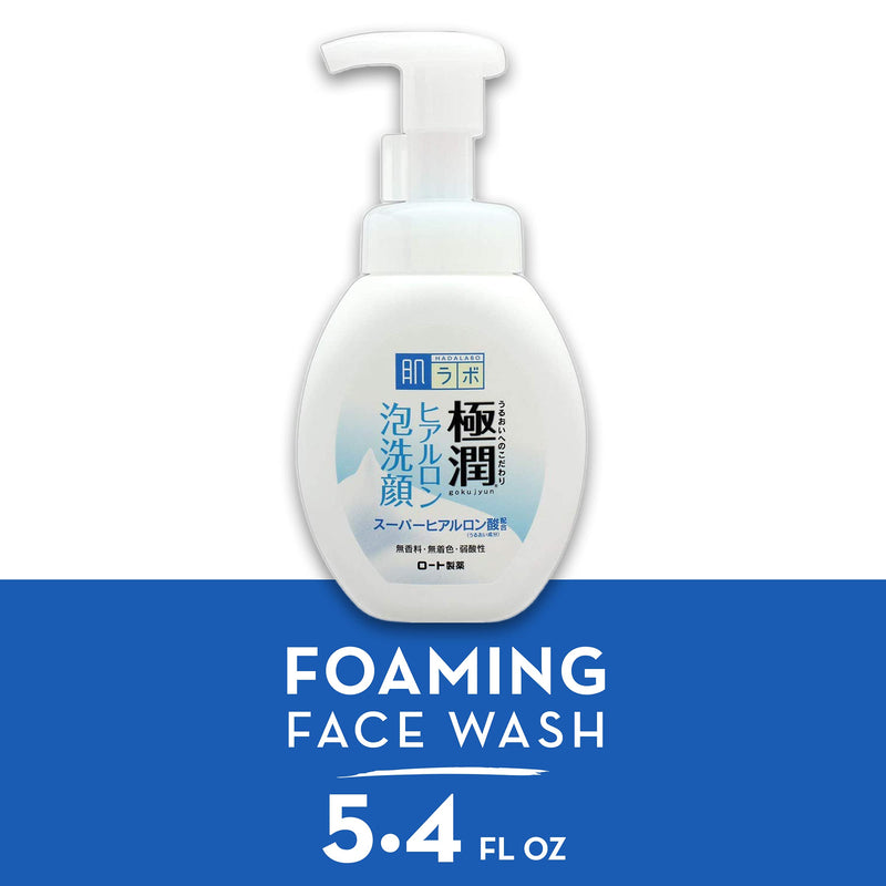 [Australia] - Rohto Hada Labo Gokujyun Hyaluronic Foaming Wash Facial Cleanser 160ml 160 ml (Pack of 1) 