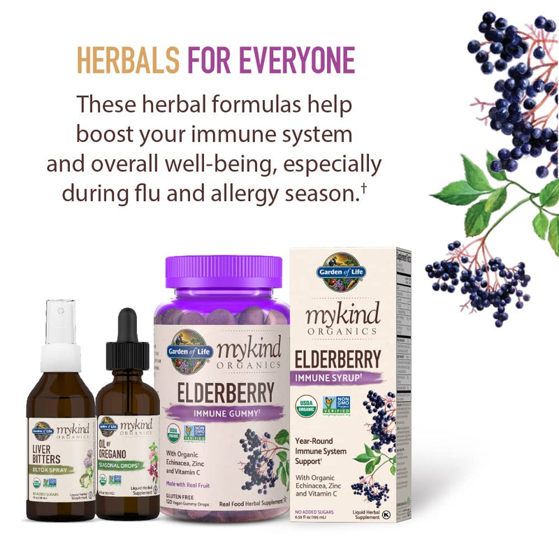 [Australia] - Garden of Life mykind Organics Oil of Oregano Seasonal Drops 1 fl oz (30 mL) Liquid, Concentrated Plant Based Immune Support - Alcohol Free, Organic, Non-GMO, Vegan & Gluten Free Herbal Supplements 