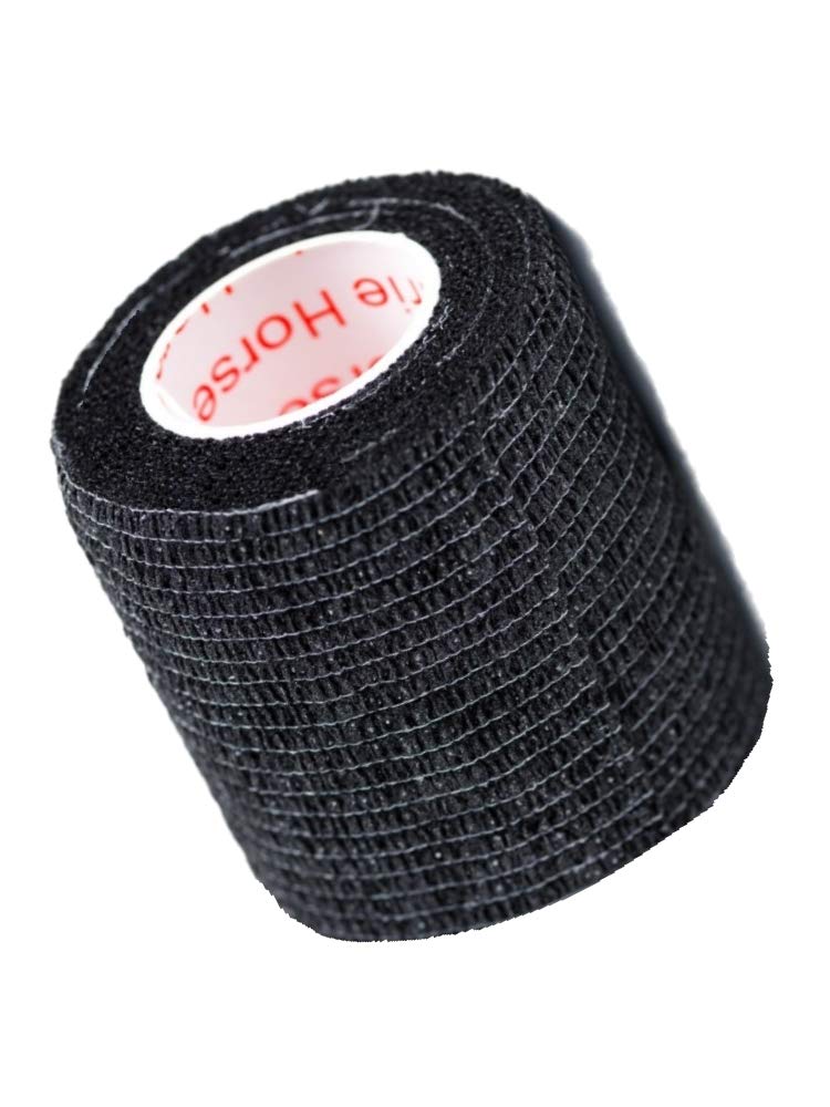 [Australia] - 2 Inch Self Adhesive Medical Bandage Wrap Sport Tape (Black Bean) (6 Rolls) Self Adherent Cohesive First Aid Sport Flex Wrist Ankle Knee Sprains and Swelling Black Bean 6 Count (Pack of 1) 