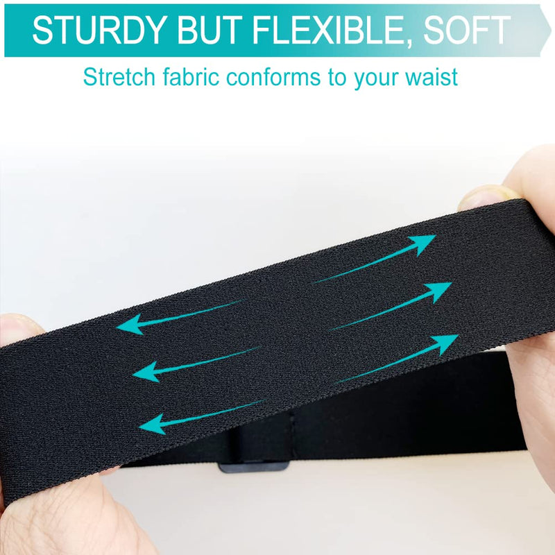 [Australia] - Easy Viewing Insulin Pump Belt Holder Diabetic Accessories with Mesh Pouch Waist Pouch Band for T1D Diabetes CGM Glucose Pumps Supplies Tubing Epipen Unisex Men Women Black 