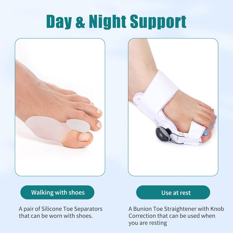 [Australia] - Tairibousy Bunion Corrector for Women Men Big Toe Orthopedic Bunion Toe Straightener for Bunion Pain Relief Adjustable Bunion Splint Brace for (1 Pc) 1 Pc 