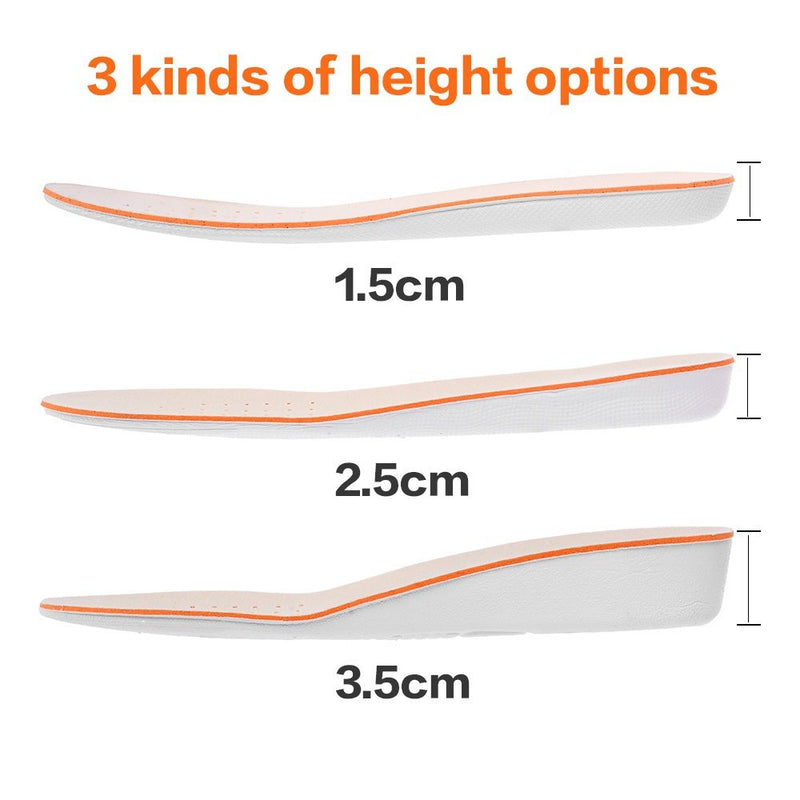 [Australia] - Height Increase Insole 3.5cm Breathable High Full Shoe Insoles Shoe Inserts Cushion Pads Lift Kits Elevator Insoles for Women US4-7 US 4-7 