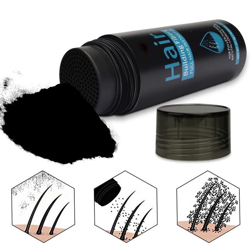 [Australia] - Natural Keratin Hair Fibres Dark Brown with Spray Applicator,Instantly Conceals Hair Loss,Undetectable Hair Powder for Men & Women,Thickening Hair Building Fibers for Thin Hair,27.5 Gram 