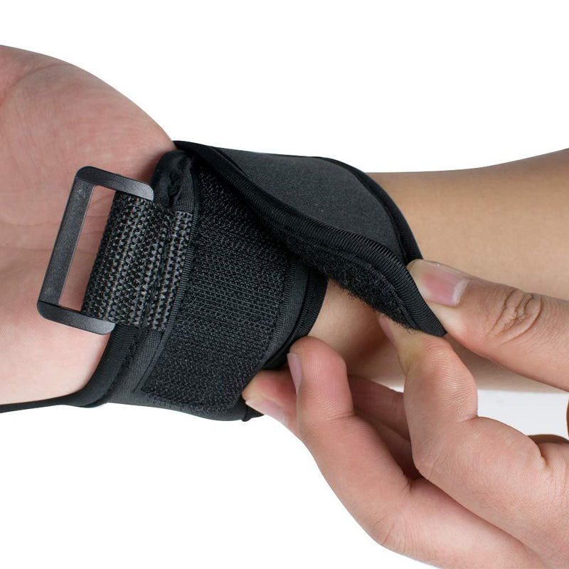 [Australia] - Lolicute Finger Splint Brace Ability,Finger Anti-Spasticity Rehabilitation Auxiliary Training Gloves for Stroke Hemiplegia Patient and Athlete Finger Rehabilitation [Single Hand Universal] (Black) 