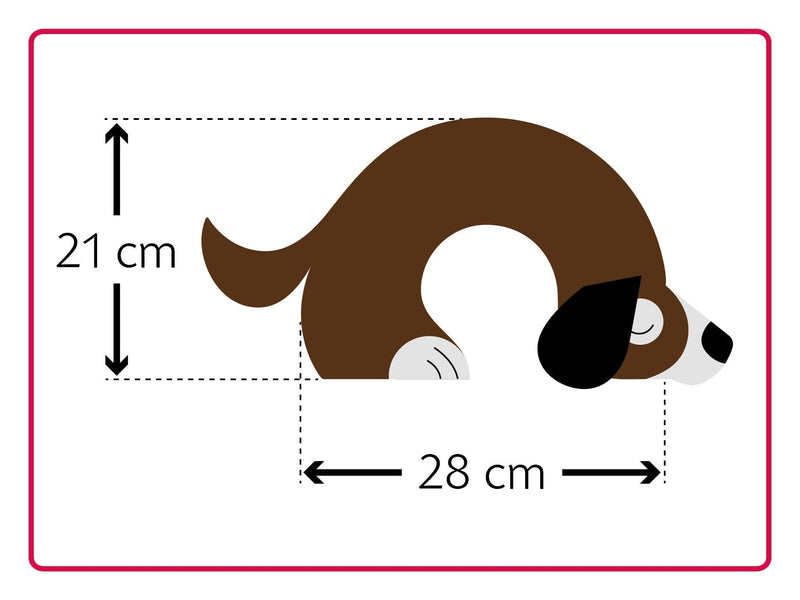 [Australia] - Leschi Wheat Bag microwavable, unscented/Heat Pack for Neck and Shoulders/Animal: Dog Bobby, Brown Chocolate / Midnight 