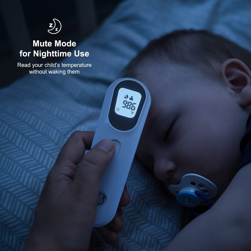 [Australia] - GE No-Touch Digital Forehead Thermometer for Adults, Kids and Babies, Non-Contact 2-in-1 Infrared Temperature Scanner, Instant Accurate Reading, LCD Screen, 1-Button Operation & Fever Alert (TM3000) GE Thermometer 