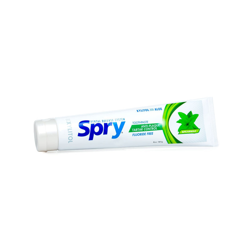 [Australia] - Spry Xylitol Toothpaste, Fluoride-Free, Natural Spearmint, Anti-Plaque and Tartar Control, 5 oz 