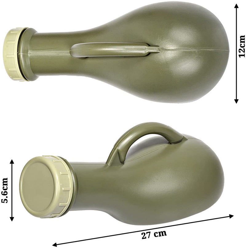 [Australia] - Cymax Thickened Unisex Urinal Bottle for Men and Women,Portable Pee Bottle with a Lid and Funnel,Mobile Toilet Portable Urinal for Car,Travel,Camping,Emergency Use 