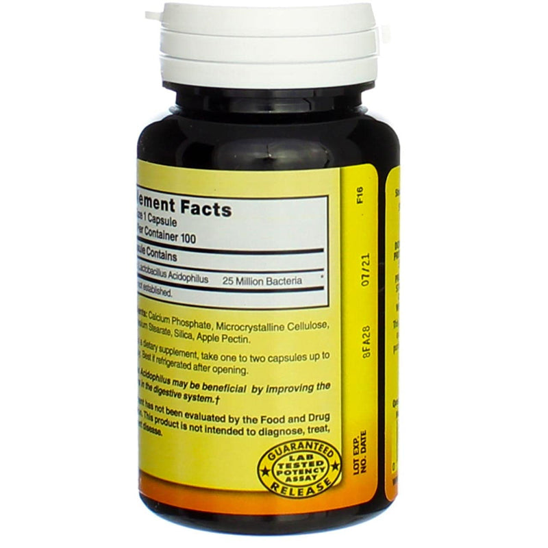 [Australia] - Freeze Dried Lactobacillus Acidophilus 100 Caps 100 Count (Pack of 1) 