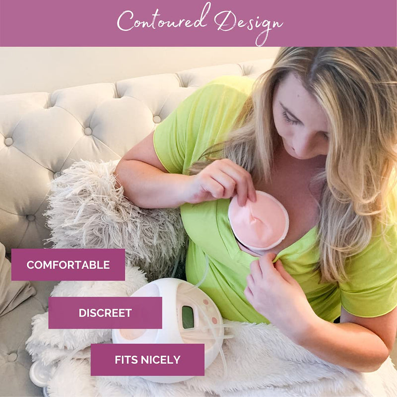 [Australia] - Organic Bamboo Nursing Breast Pads - 14 Washable Pads with Wash and Storage Bags - Breastfeeding Nipple Pad for Maternity - Reusable Nipplecovers for Breast Feeding (Medium) Medium 