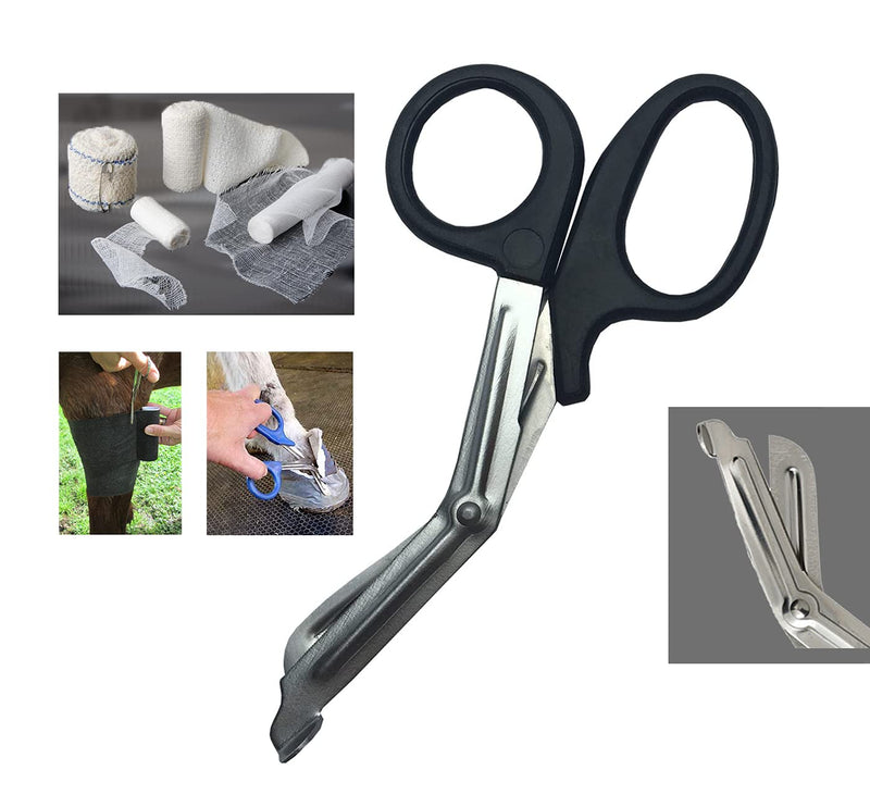 [Australia] - SPIRE Tuff Cut Bandage scissor,Nursing shears, Emergency, Household scissor, Military-Grade Scissors shears 7" 