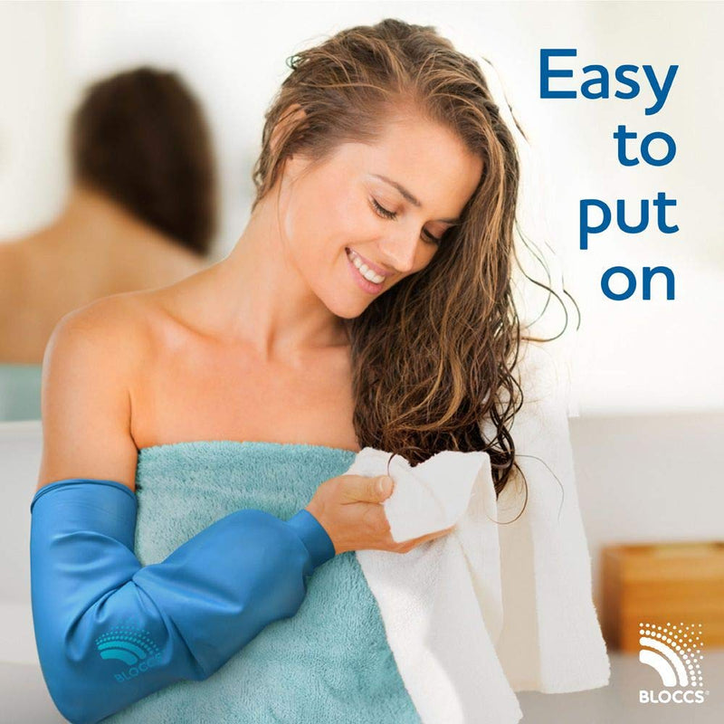 [Australia] - Bloccs Waterproof PICC Line Cover, Swim, Shower & Bathe. Watertight Protection for Cast, Dressings & Bandages - #AEP86-M - Adult Elbow Protector - (Medium) Medium (Pack of 1) 