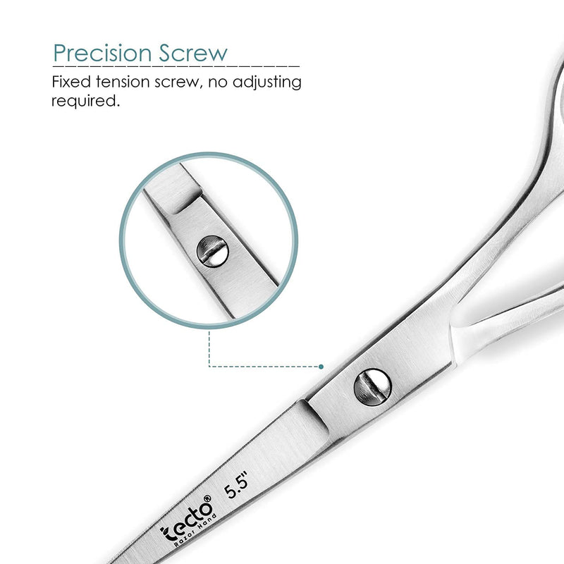 [Australia] - Tecto 5.5“ Professional Hair Cutting Scissors - Hair Shears- Barber Scissor- Premium Stainless Steel Sharp Hairdressing Scissors for Barber, Children, Men, and Women,Hair Shears for Home & Salon 