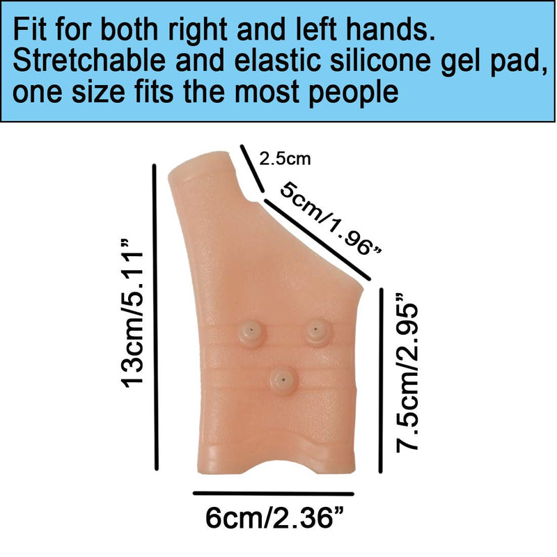 [Australia] - Footsihome 4 Pack Gel Carpal Tunnel Wrist Brace with Magnetic, Gel Thumb Wrist Support Hand Brace Wrap for Arthritis Dequervains Tenosynovitis, Sprained Joint Pain, Hand Stabilizer for Women Pink 