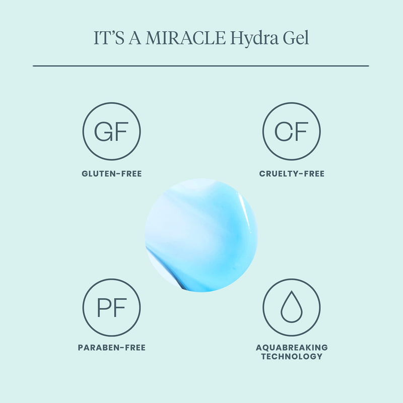 [Australia] - Wonderskin IT'S A MIRACLE 8-in-1 Hydra Gel with Aqua Breaking Technology for a Soft, Smooth and Radiant Glow, Hyaluronic Acid for Youthful Plumpness and Primes Skin for Makeup, 1.7 fl oz 