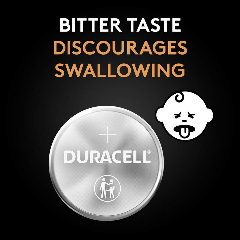 [Australia] - Duracell - 2032 3V Lithium Coin Battery - with bitter coating - 2 count 2 Count (Pack of 1) 