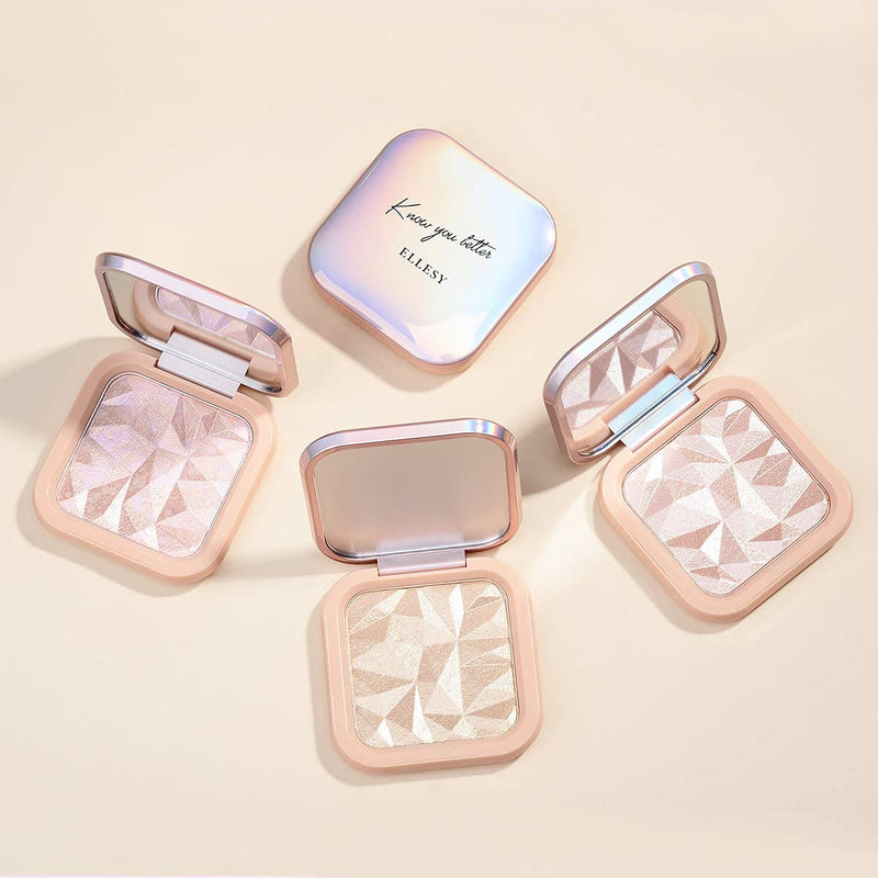 [Australia] - ELLESY Highlighter Makeup Palette ,Highlighter Palette Long Lasting Face illuminator Makeup Palette Shimmer Highlight Powder Suit All Skin Tones-TWILIGHT GLOW #01 Twilight Glow 